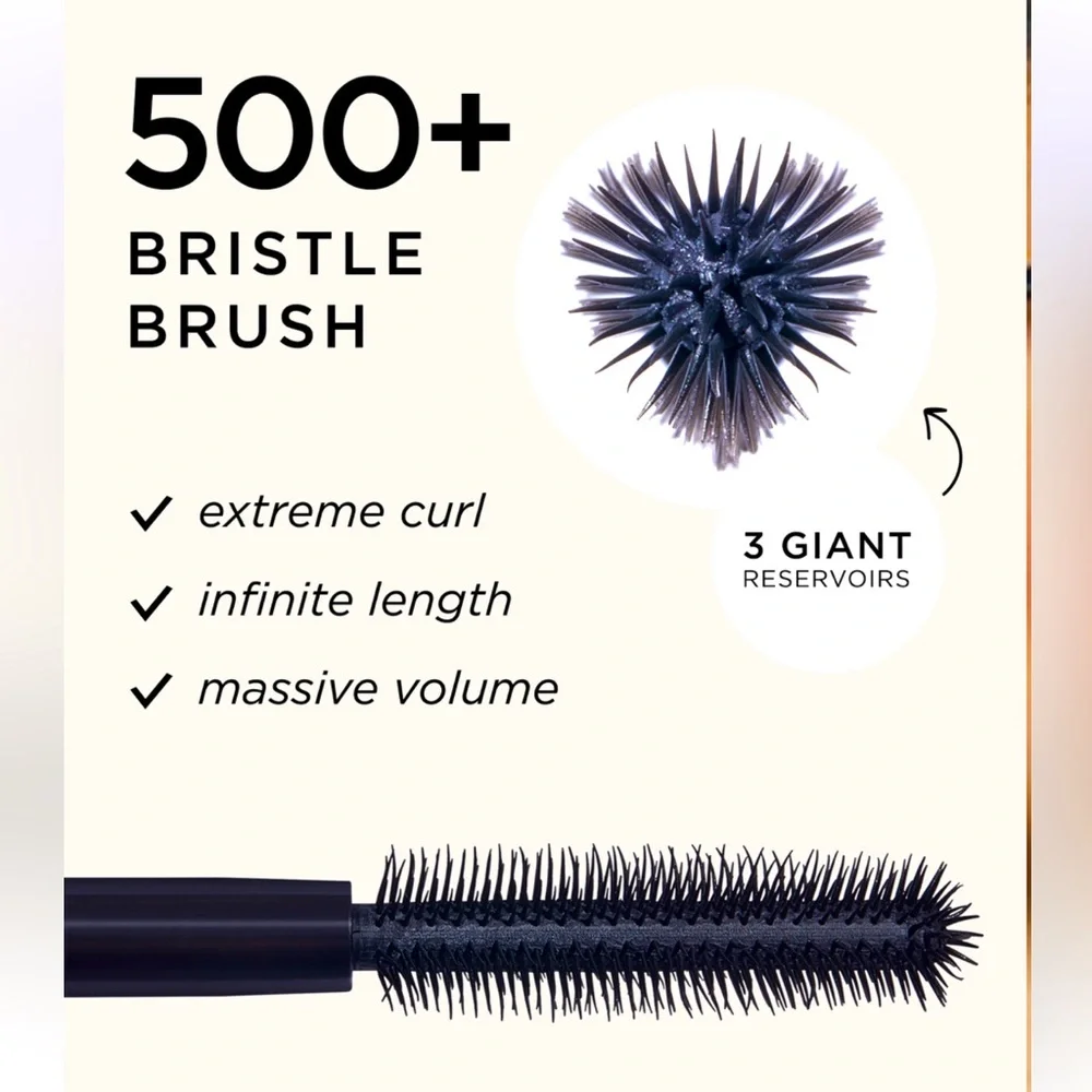 TARTE. MANEATER Mascara. Black. Vegan. Massive Volume. Infinite Length.9ml/0.3oz
